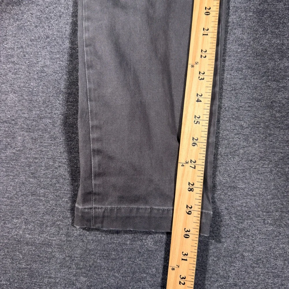 Banana Republic Chino Pants Mens 30x30 Gray Slim Fit Cotton Blend Casual Pant